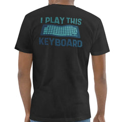 تي شيرت "أعزف على لوحة المفاتيح"، تي شيرت موسيقي، تي شيرت لعشاق الموسيقى، تي شيرت عازف لوحة مفاتيح، هدية لعازف البيانو، ملابس عازف لوحة مفاتيح