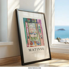 Matisse Wall Art, The Open Window, 1905 Painting, Fauvism Art Print, Boats in Harbour, Colorful Home Decor, Fine Art Print - Tawshia