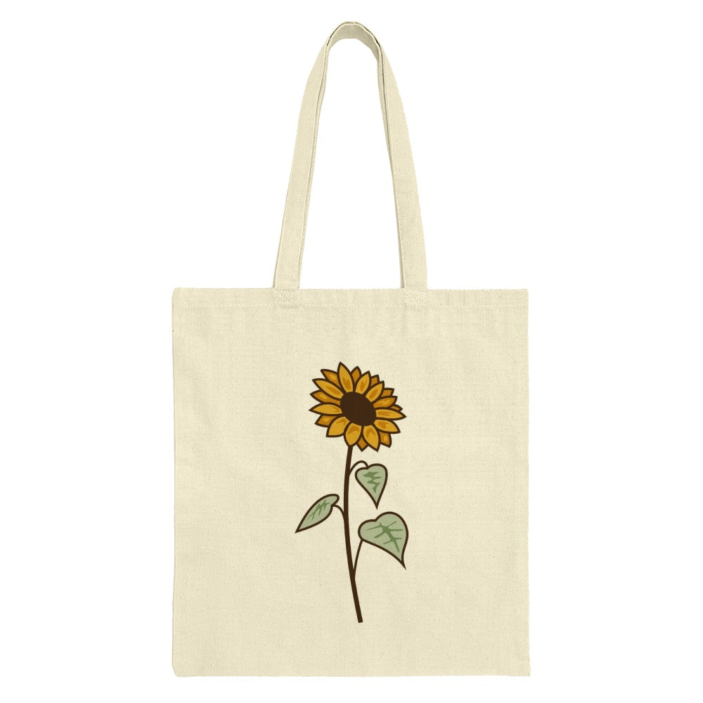 Sunflower Tote Bag, Floral Tote Bag, Nature Inspired, Everyday Bag, Reusable Bag, Cute Tote, Farmer's Market Bag, Gift for Her - Tawshia