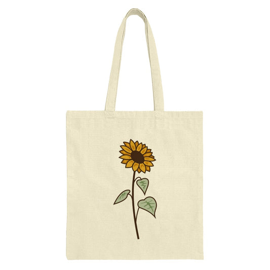 Sunflower Tote Bag, Floral Tote Bag, Nature Inspired, Everyday Bag, Reusable Bag, Cute Tote, Farmer's Market Bag, Gift for Her - Tawshia