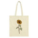 Sunflower Tote Bag, Floral Tote Bag, Nature Inspired, Everyday Bag, Reusable Bag, Cute Tote, Farmer's Market Bag, Gift for Her - Tawshia