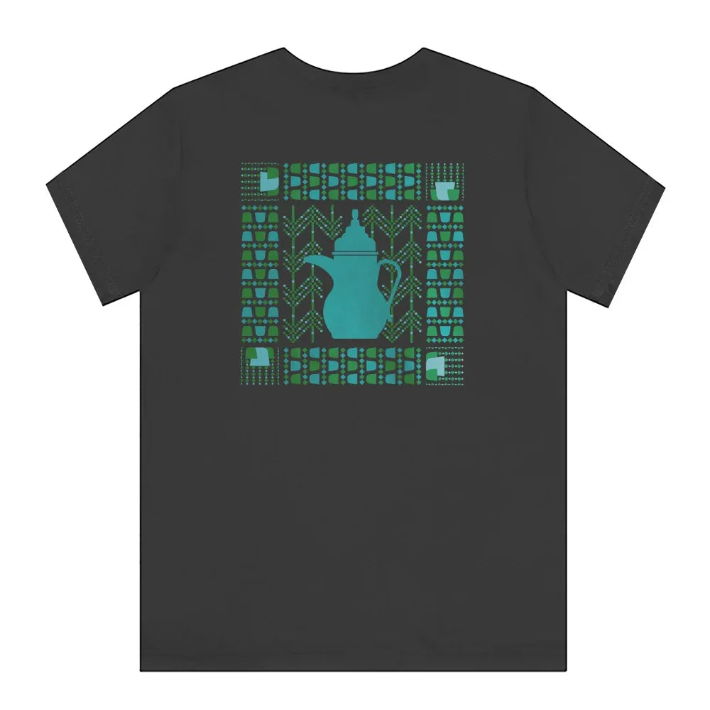 Unique Patterned Black Short Sleeve T-Shirt product