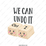 Undo It Tote Bag, Ctrl Z Design, Cute Keyboard Keys, Funny Coding Gift, Programmer Humor, Techie Present, Geeky, Quirky Shopping Bag - Tawshia