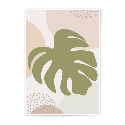 Monstera Leaf Photographic Print, Abstract Art, Botanical Wall Art, Home Decor, Tropical Art Print, Leaf Illustration, Modern Wall Decor - Tawshia