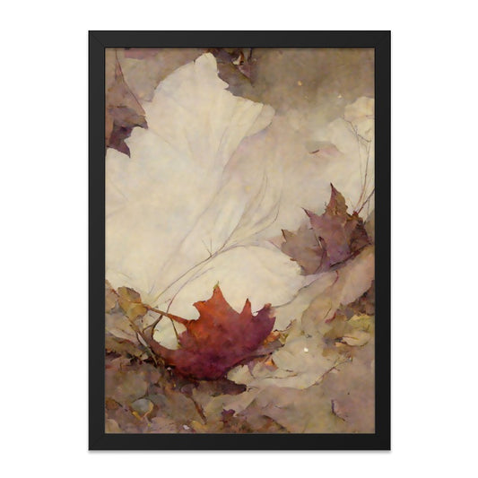 Autumn Leaves Wall Art, Fall Foliage Painting, Botanical Art Print, Nature Inspired Decor, Watercolor Leaf Art, Home Decor Wall Art - Tawshia