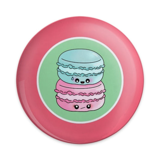 Cute Macaron Pinback Button, Sweet Treat Badge, Kawaii Food Pin, Colorful Dessert Button, Gift for Baker, Trendy Backpack Accessory - Tawshia