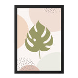 Monstera Leaf Wall Art, Abstract Plant Print, Botanical Art, Modern Home Decor, Tropical Leaves Art Print, Scandinavian Art Print - Tawshia