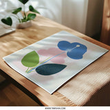 Abstract Floral Photographic Print, Modern Botanical Art, Pink and Blue Flower Print, Contemporary Wall Decor, Flower Art Print - Tawshia