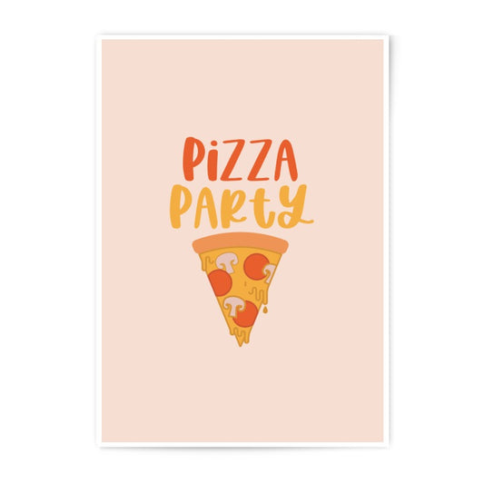 Pizza Party Photographic Prints, Foodie Art, Kitchen Decor, Fun Prints, Wall Art, Gift Idea, Quirky Print, Unique Wall Decor - Tawshia