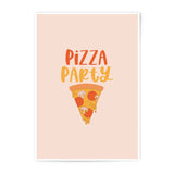 Pizza Party Photographic Prints, Foodie Art, Kitchen Decor, Fun Prints, Wall Art, Gift Idea, Quirky Print, Unique Wall Decor - Tawshia