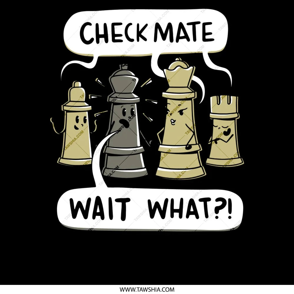 Checkmate Wait What Chess Pieces Graphic product