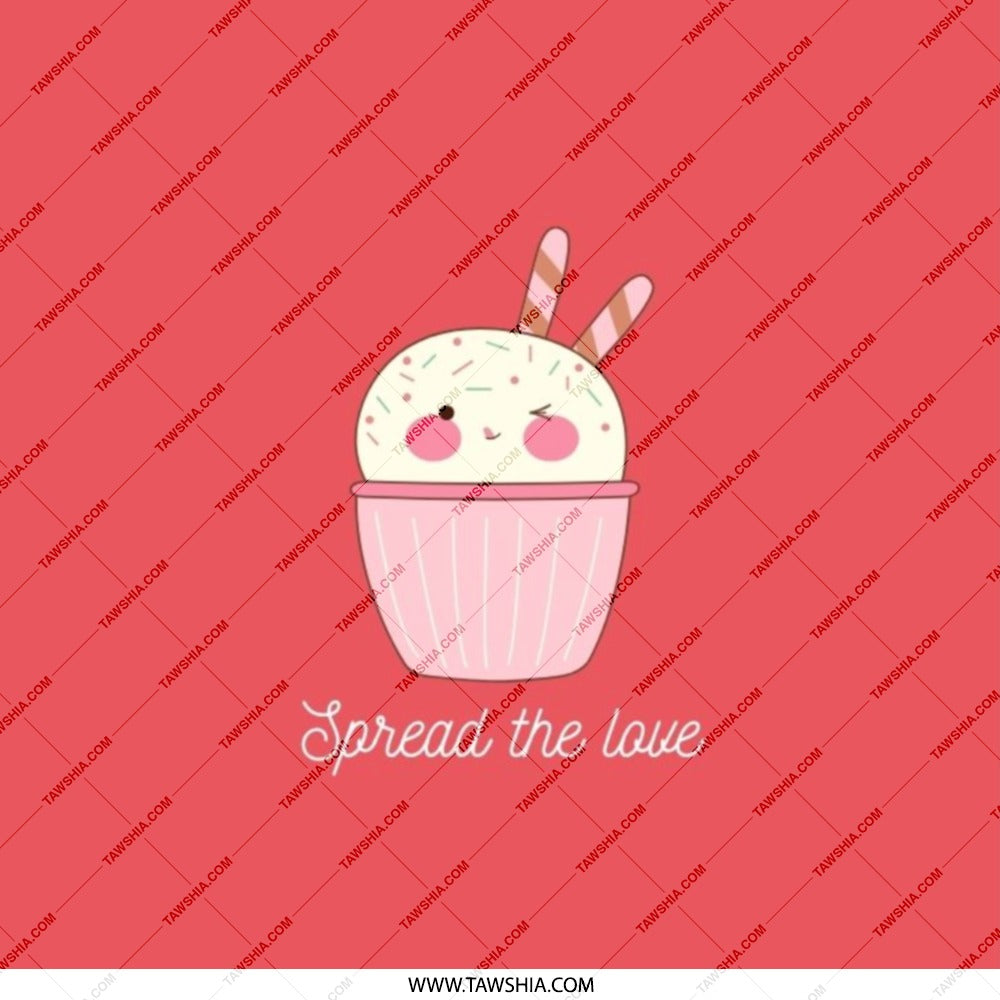 Cute Cupcake Pocket Mirror, Kawaii Dessert Compact Mirror, Spread Love Gift, Sweet Treat Vanity Mirror, Foodie Makeup Mirror - Tawshia