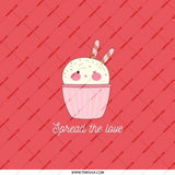 Cute Cupcake Pocket Mirror, Kawaii Dessert Compact Mirror, Spread Love Gift, Sweet Treat Vanity Mirror, Foodie Makeup Mirror - Tawshia