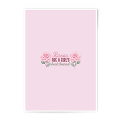 Roses are a Girl's Best Friend Photographic Prints, Floral Art, Cute Wall Decor, Pastel Prints, Gift Idea, Room Decor - Tawshia