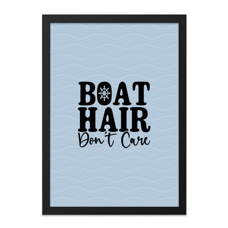 Boat Hair Dont Care Wall Art, Funny Boating Decor, Lake House Art, Nautical Print, Home Decor, Summer Gift, Wall Decor, Unique Wall Art - Tawshia