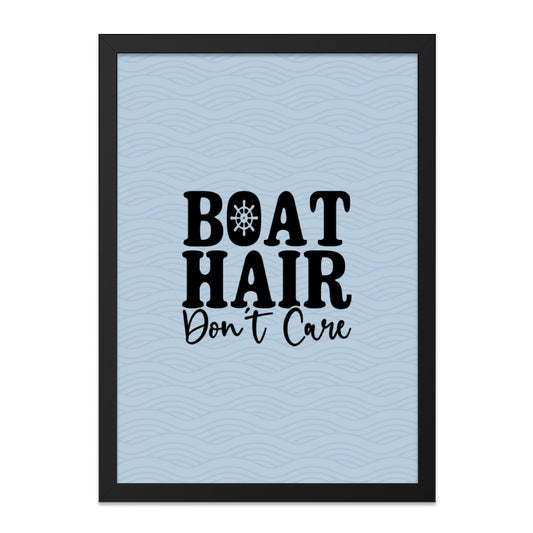 Boat Hair Dont Care Wall Art, Funny Boating Decor, Lake House Art, Nautical Print, Home Decor, Summer Gift, Wall Decor, Unique Wall Art - Tawshia