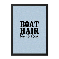 Boat Hair Dont Care Wall Art, Funny Boating Decor, Lake House Art, Nautical Print, Home Decor, Summer Gift, Wall Decor, Unique Wall Art - Tawshia