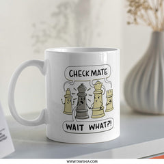 Check Mate Wait What Chess Themed Mug product