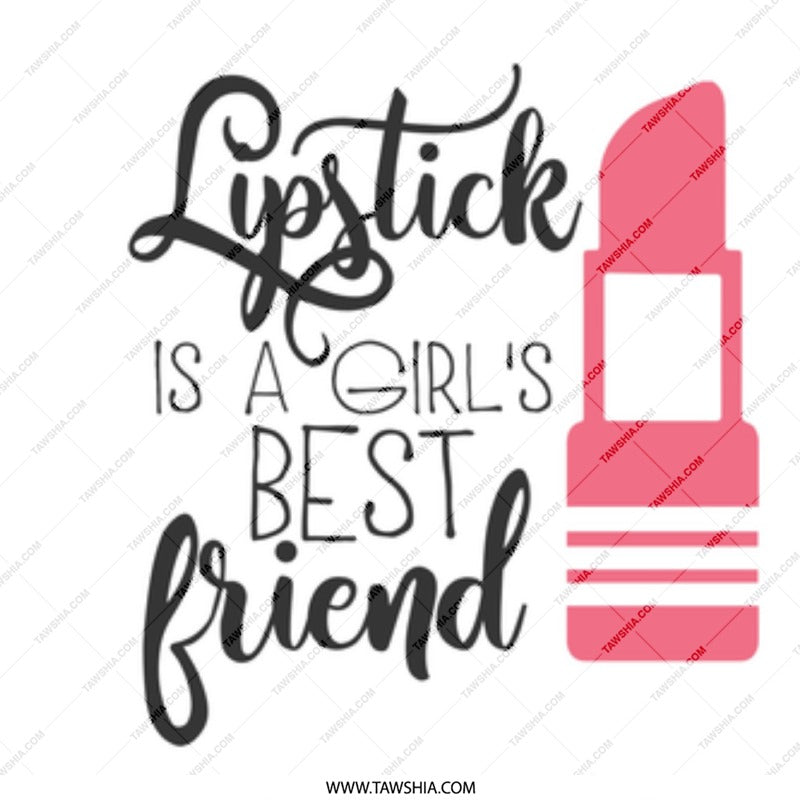 Lipstick Is A Girl's Best Friend Mug, Makeup Lover Gift, Beauty Theme Mug, Funny Mug, Coffee Mug, Tea Mug, Gift For Her, Girl Boss Mug - Tawshia