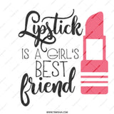 Lipstick Is A Girl's Best Friend Mug, Makeup Lover Gift, Beauty Theme Mug, Funny Mug, Coffee Mug, Tea Mug, Gift For Her, Girl Boss Mug - Tawshia