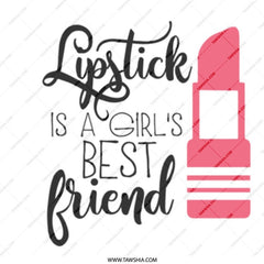 Lipstick Is A Girl's Best Friend Mug, Makeup Lover Gift, Beauty Theme Mug, Funny Mug, Coffee Mug, Tea Mug, Gift For Her, Girl Boss Mug - Tawshia