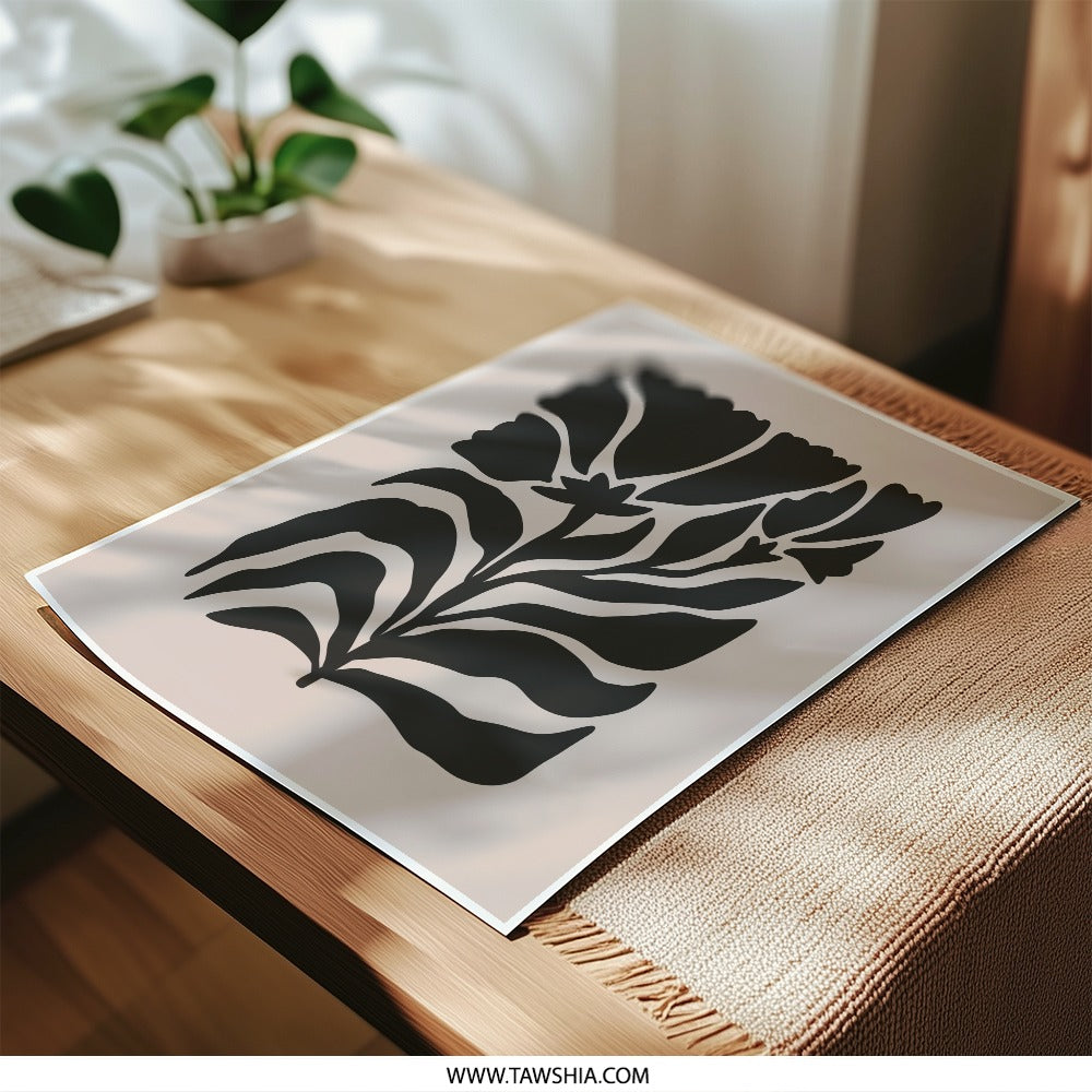 Abstract Floral Photographic Print, Modern Wall Art, Botanical Art Print, Minimalist Decor, Trendy Home Decor, Flower Art Print - Tawshia
