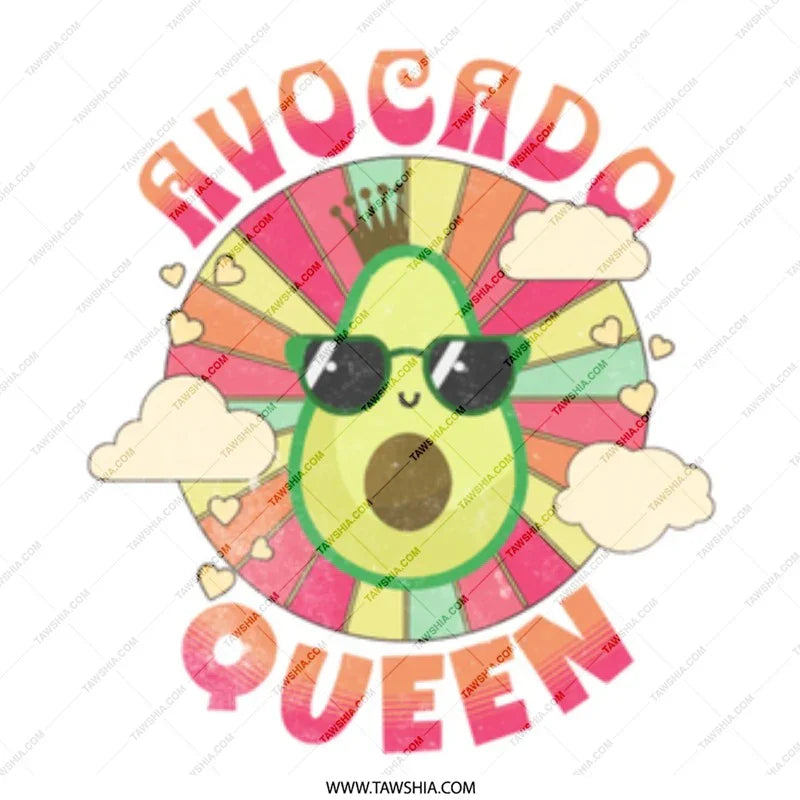Avocado Queen Colorful Graphic Design product