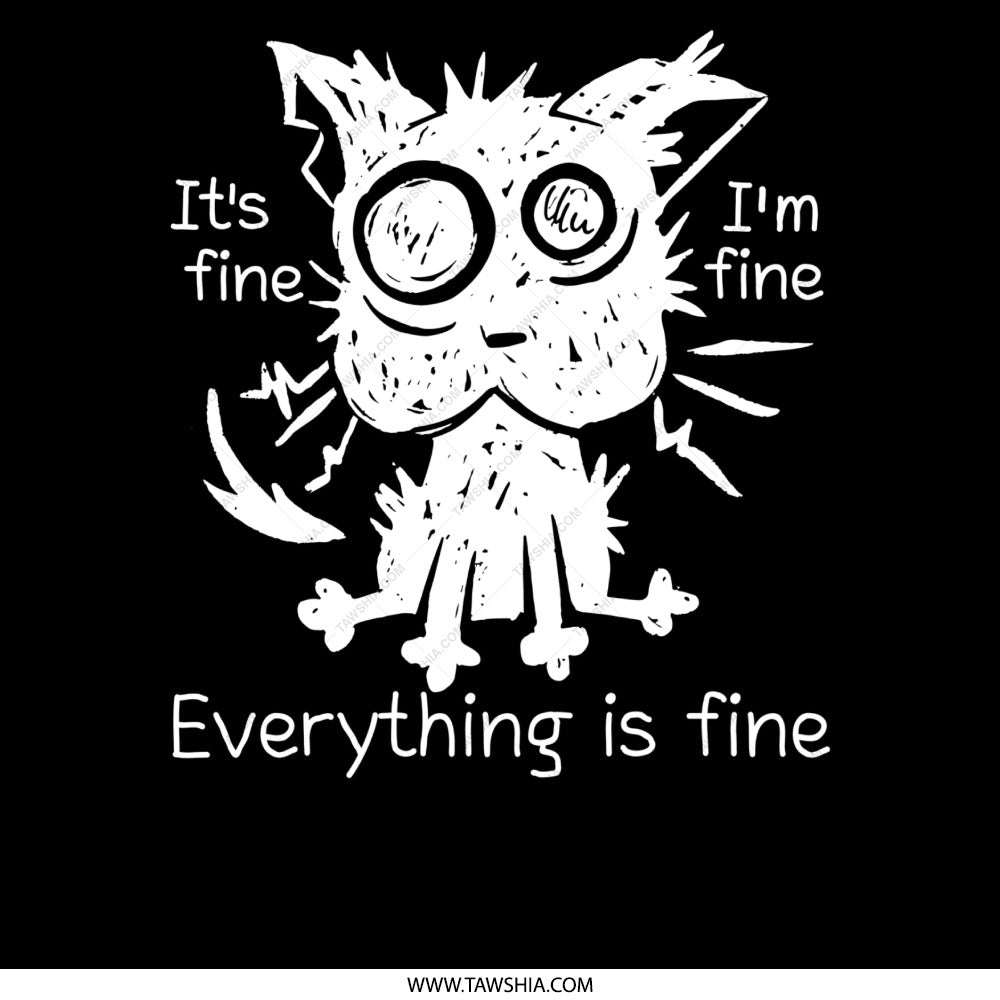 Everything is fine cat print product type