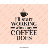 Funny Coffee Mouse Pad, Work From Home Gift, Office Desk Decor, Coffee Lover Gift, Coffee Addiction Quote Mousepad - Tawshia