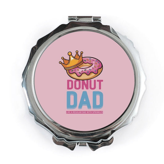 Donut Dad Pocket Mirror, Fathers Day Gift, Funny Dad Mirror, Sprinkles Pocket Mirror, Like a Regular Dad, New Dad Gift - Tawshia