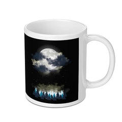 Majestic Night Sky Moon and Forest Design Mug product type