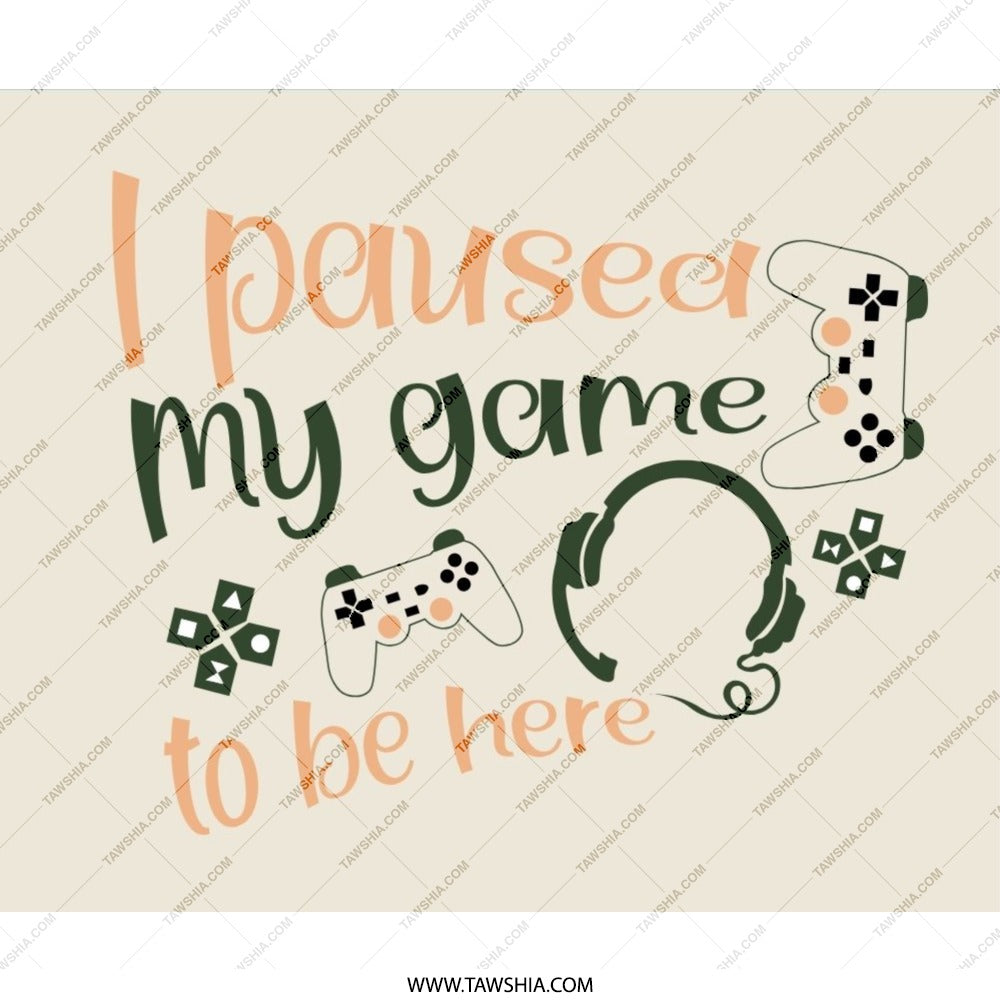 I Paused My Game Mouse Pad, Gamer Gift Idea, Gaming Mousepad, Funny Gamer, Gift for Him, Gift for Her, Video Game Lover - Tawshia