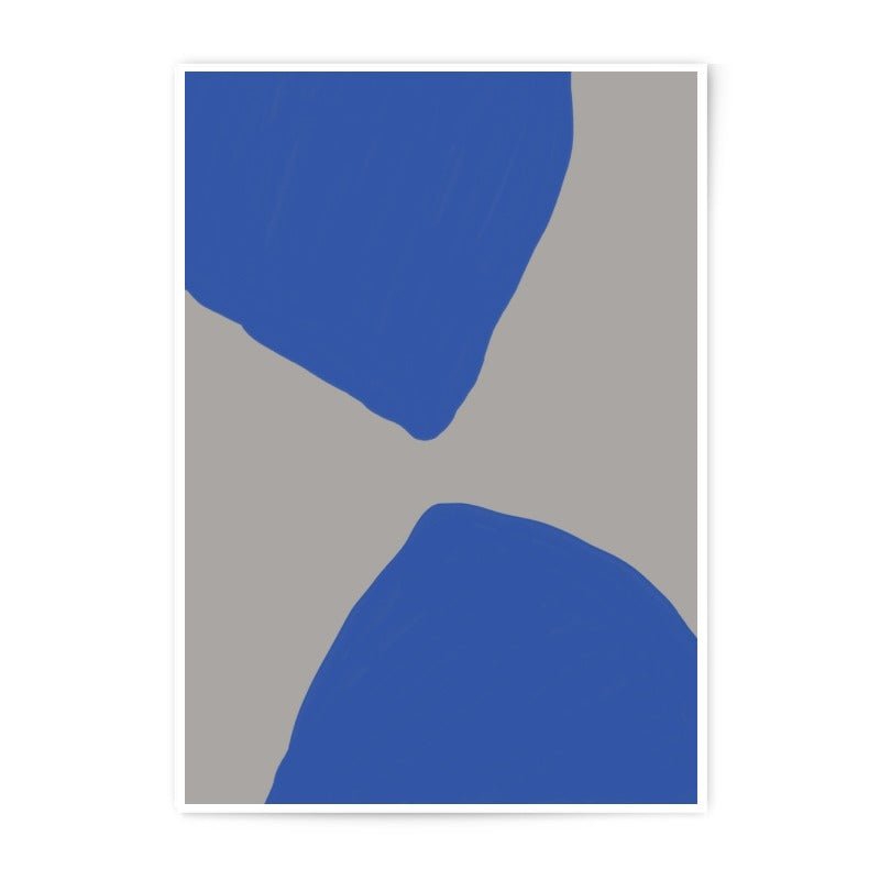 Blue Abstract Art Photographic Print, Modern Wall Decor, Minimalist Home Art, Contemporary Design, Stylish Prints, Home Decor Gift - Tawshia