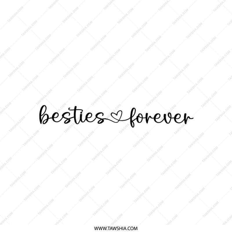 Besties Forever Pillow, Friendship Gift, Best Friend Pillow, Decorative Pillow, Gift for Best Friend, Unique Pillow Design - Tawshia
