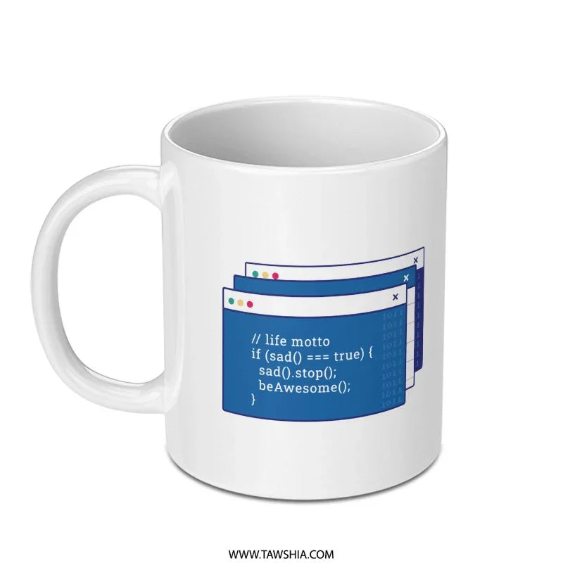 Funny Code Syntax Life Motto Printed Mug product