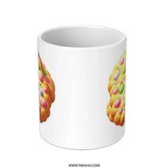 Sprinkled Sugar Cookie Mug, Pastel Candy Ceramic Cup, Dessert Lover Gift, Baking Themed Coffee Mug, Sweet Treat Novelty Drinkware - Tawshia