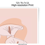 Calla Lily Line Art Photographic Print, Floral Wall Decor, Minimalist Flower Art, Aesthetic Home Decor, Botanical Print, Modern Art - Tawshia