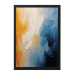 Abstract Wall Art, Modern Art Print, Blue and Gold Painting, Contemporary Wall Decor, Home Decor Art, Stylish Art - Tawshia