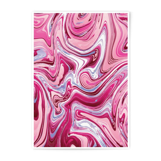 Pink Swirl Photographic Print, Abstract Art Print, Marble Effect Print, Modern Home Decor, Wall Art, Trendy Art Print, Colorful Art - Tawshia