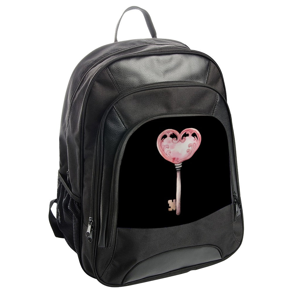 Heart Key Backpack, Romantic Backpack, Love Key Backpack, Unique Backpack, Stylish Bag, Everyday Backpack, Gift Backpack - Tawshia