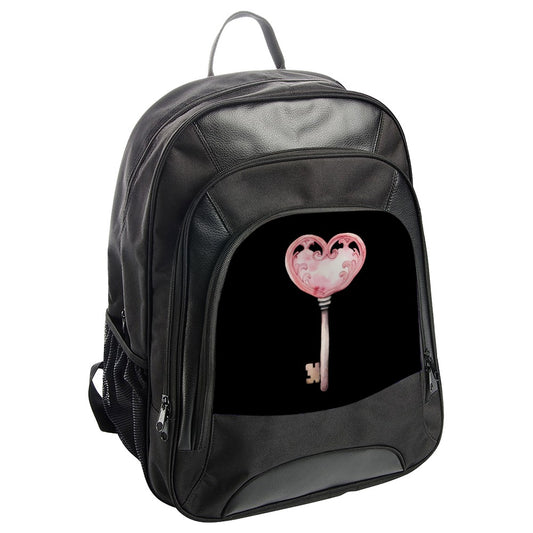 Heart Key Backpack, Romantic Backpack, Love Key Backpack, Unique Backpack, Stylish Bag, Everyday Backpack, Gift Backpack - Tawshia