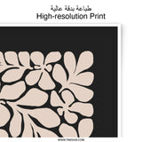 Beige Floral Photographic Print, Abstract Botanical Art, Modern Home Decor, Neutral Wall Art, Minimalist Print, Flower Photography, Gift - Tawshia