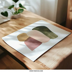Abstract Shapes Photographic Print, Modern Art Print, Minimalist Wall Decor, Earth Tones Art, Home Decor, Living Room Art, Gallery Wall Art - Tawshia