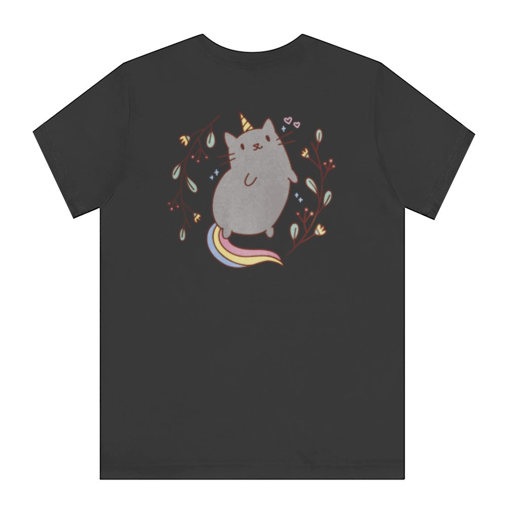 Cute Cartoon Cat with Unicorn Horn T-shirt product