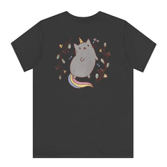 Cute Cartoon Cat with Unicorn Horn T-shirt product