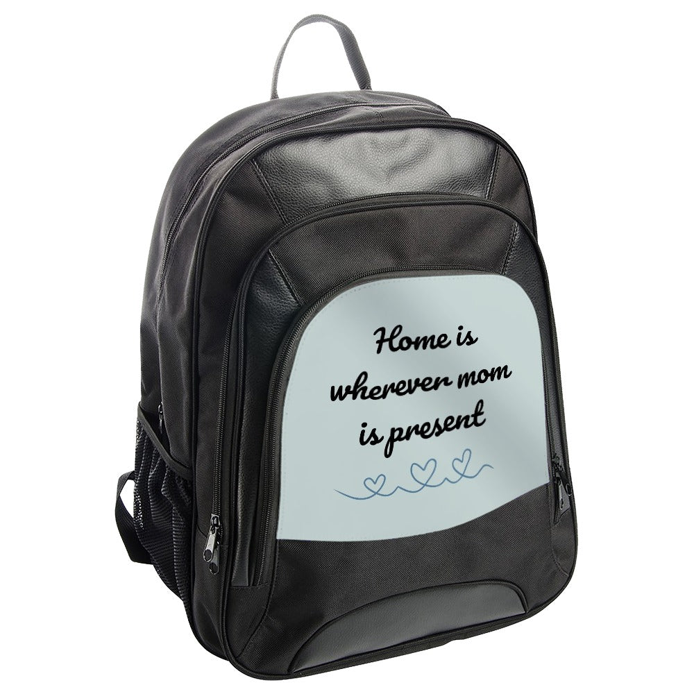 Mom Backpack, Home is Where Mom Is, Gift for Mom, Present for Mom, Heart Backpack, Mom Gift Idea, Mom Present Idea, Mothers Day Gift - Tawshia