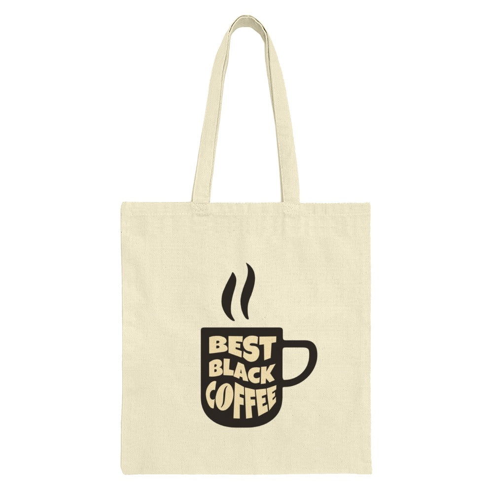 Best Black Coffee Tote Bag, Coffee Lover Gift, Coffee Addict Present, Trendy Tote Bag, Stylish Tote Bag, Gift for Barista - Tawshia