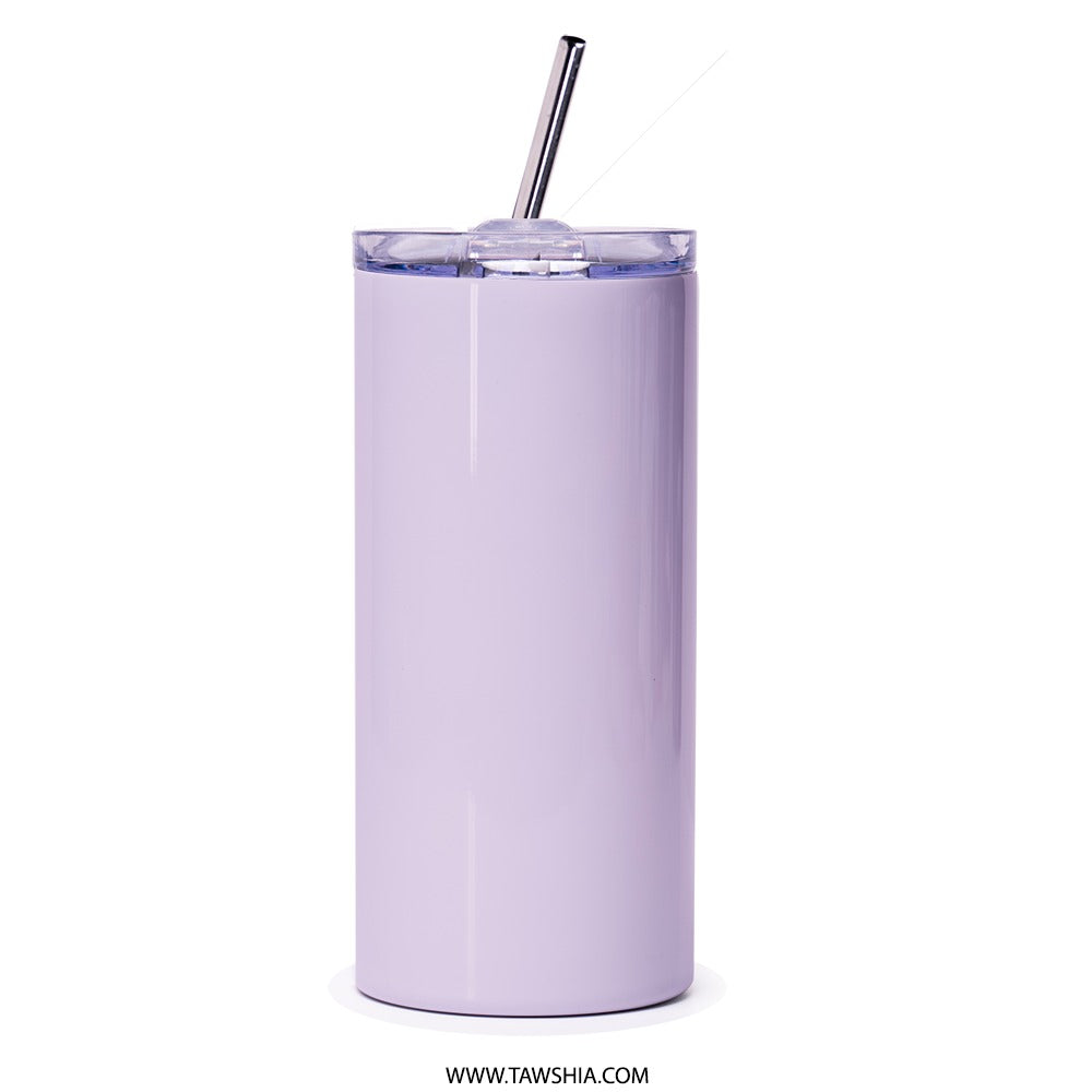 Lavender Lemonade Tumbler, Floral Tumbler, Unique Drinkware, Purple Tumbler, Summer Drink Tumbler, Beverage Container, Gift for Her - Tawshia