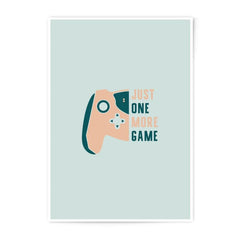 Just One More Game Print, Gamer Photographic Prints, Video Game Art, Gaming Wall Decor, Retro Gaming Prints, Game Room Art - Tawshia