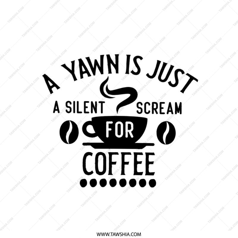Coffee Lover Pillow, Funny Coffee Quote Pillow, Caffeine Addict Throw Pillow, Coffee Bean Home Decor, Silent Scream Gift Pillow, Cozy Pillow - Tawshia